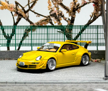 Load image into Gallery viewer, Tarmac 1:64 Yellow RWB 997 Notting Hill Sports Model Diecast Metal Car New Collection