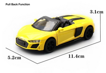 Load image into Gallery viewer, CCA 1:39 AUDI R8 Spyder Convertible Racing Sports Model Toy Diecast Metal Car BN