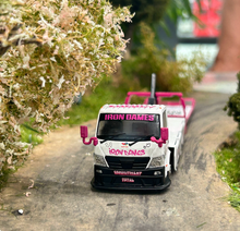 Load image into Gallery viewer, CLS 1:64 Iron HINO H300 Custom Tow Flatbed Truck Model Diecast Metal Car New Collection