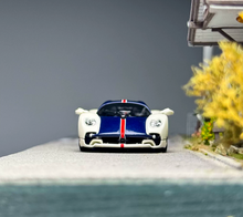 Load image into Gallery viewer, LCD 1:64 White Blue Carbon Utopia Sports Model Diecast Metal Car New Collection