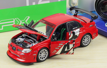 Load image into Gallery viewer, WELLY 1:24 APR JDM Impreza WRX STI Racing Model Diecast Metal Car Display
