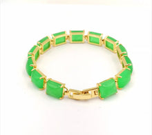 Load image into Gallery viewer, Nature Jade Beaded Bracelet Jewelry Blessing Lucky Fortune Gift For Her Green q