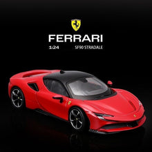 Load image into Gallery viewer, Bburago 1:24 Red SF90 Stradale Racing Sports Model Toy Diecast Metal Car BN