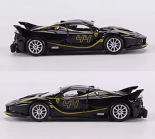 Load image into Gallery viewer, Bburago 1:64 Black FXXK #44 Racing Sports Model Diecast Metal Car New Collection