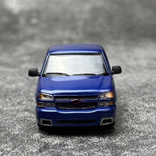 Load image into Gallery viewer, Para 1:64 Blue Silverado Single Cab Pickup Truck Model Diecast Metal Car New Collection