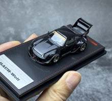Load image into Gallery viewer, IG 1:64 Black RWB 993 Classic Sports Model Diecast Metal Car New Collection