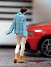 Load image into Gallery viewer, 1:64 Painted Unpainted Figure Model Miniature Resin Diorama Winter Swaeater Girl New