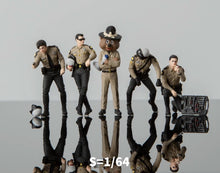 Load image into Gallery viewer, 1:64 Painted Figure Model Miniature Resin Diorama Scene Policeman Motorcycle Set