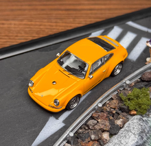 Load image into Gallery viewer, Zincit 1:64 Yellow 911 964 Singer Coupe Sports Model Diecast Metal Car New Collection