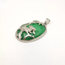 Load image into Gallery viewer, Nature Jade Bamboo Rabbie Pendant Necklace Gift Jewelry charm Blessing Lucky S