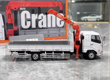 Load image into Gallery viewer, GCD 1:64 White Fuso Fighter Crane Truck Head Model Diecast Metal Car New Collection