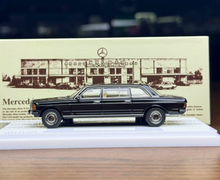 Load image into Gallery viewer, GOC 1:64 Black 1976 230E W123 Luxury Limo Luxury Model Diecast Metal Car New Collection