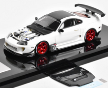 Load image into Gallery viewer, YM 1:64 JDM White Supra A80 JAZ80 Racing Sports Model Diecast Resin Car New Collection