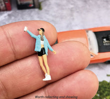 Load image into Gallery viewer, 1:64 Painted Figure Mini Model Miniature Resin Diorama Garage Repair Lady Girl