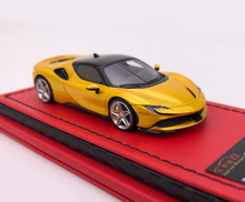 Load image into Gallery viewer, ART 1:64 Yellow SF90 Stradale Hard Top Sports Model Diecast Resin Car New