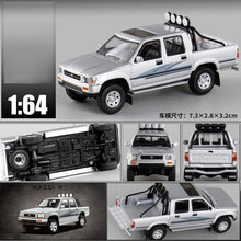 Load image into Gallery viewer, Masdi 1:64 Silver 1994 Hilux LN107 Cab Pickup Truck Model Diecast Metal Car