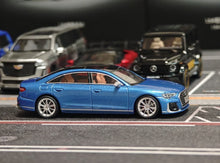 Load image into Gallery viewer, JKM 1:64 Blue S8 L D5 Luxury Sedan Sports Model Diecast Metal Car New Collection