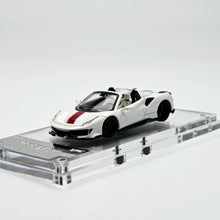 Load image into Gallery viewer, TPC 1:64 White Novitec 488 Convertible Sports Model Diecast Metal Car New Collection