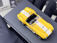 Load image into Gallery viewer, FW 1:64 Yellow Shelby 427 COBRA Convertible Sports Model Diecast Metal Car New Collection