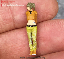 Load image into Gallery viewer, 1:64 Painted Figure Mini Model Miniature Resin Diorama Sand Trendy Tattoo Girl Y
