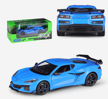 Load image into Gallery viewer, WELLY 1:24 2023 Corvette Z06 Muscle Racing Sports Model Diecast Metal Car New