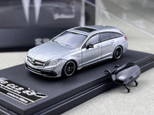 Load image into Gallery viewer, BM 1:64 Silver CLS 63 X218 Wagon Touring Sports Model Diecast Metal Car New Collection