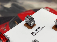 Load image into Gallery viewer, 1:64 JDM EJ20 RB26 SR20 2JZ 4AGE 4G63T F20C K20A B16B Engine Model Resin Car