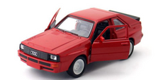 Load image into Gallery viewer, WELLY 1:36 Red Quattro Coupe Sports Racing Model Diecast Toy Metal Car BN