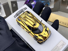 Load image into Gallery viewer, HKM 1:64 Electroplated Gold One 1 Racing Sports Model Diecast Metal Car New Collection