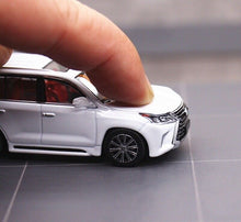 Load image into Gallery viewer, JKM 1:64 White LX570 Luxury SUV Off Road Sports Model Diecast Metal Car New