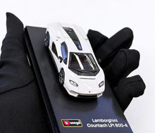 Load image into Gallery viewer, Bburago 1:64 White Countach LPi800-4 Sports Model Diecast Metal Car New Collection