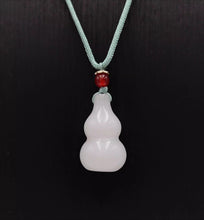 Load image into Gallery viewer, Nature Jade White Gourd Pendant Necklace Gift Jewelry charm Blessing Lucky New