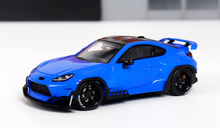 Load image into Gallery viewer, Fuji 1:64 Blue JDM GR86 Rocket Bunny Coupe Sports Model Diecast Metal Car New Collection