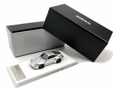 Load image into Gallery viewer, MY64 1:64 Silver Gnuther Werks 911 400R Sports Model Diecast Resin Car New Collection