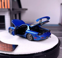 Load image into Gallery viewer, PGM 1:64 Blue JDM RX7 FD 3S Racing Sports Model Diecast Metal Car New Collection