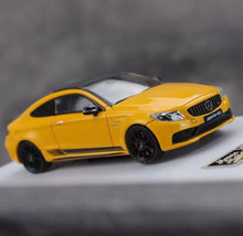 Load image into Gallery viewer, Howie 1:64 Yellow C63s Coupe Sports Model Diecast Metal Car New Collection