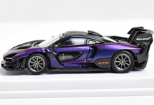 Load image into Gallery viewer, CM 1:64 Purple Senna GTR Hongkong Racing Sports Model Diecast Metal Car New Collection