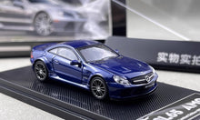 Load image into Gallery viewer, GUM 1:64 Blue SL65 AMG R230 Coupe Sports Model Diecast Metal Car New Collection