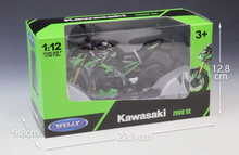 Load image into Gallery viewer, WELLY 1:12 Green 2024 Kawasaki Z900 SE Motorcycle Bike Sports Model Diecast