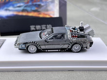 Load image into Gallery viewer, MJ 1:64 Silver DMC-12 Movie Sports Model Diecast Metal Car New Collection