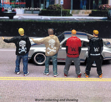 Load image into Gallery viewer, 1:64 Painted Figure Mini Model Miniature Resin Diorama Street Tattoo Man Boy Guy