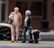 Load image into Gallery viewer, 1:64 Painted Figure Model Miniature Resin Diorama Toy Sand Aged Elderly Couple