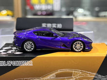Load image into Gallery viewer, TOC 1:64 Purple 812C Coupe Sports Model Diecast Metal Car New Collection