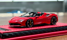 Load image into Gallery viewer, ART 1:64 Red SF90 Stradale Convertible Sports Model Diecast Resin Car New Collection
