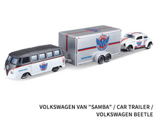 Load image into Gallery viewer, Maisto 1:64 VW Van Samba Trailer Beetle Model Toy Diecast Metal Car BN