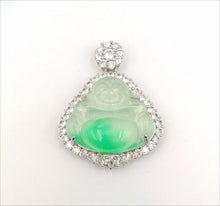 Load image into Gallery viewer, Nature Jade Laughing Buddha Pendant Necklace Gift Jewelry charm Blessing New A