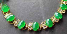 Load image into Gallery viewer, Nature Jade Beaded Bracelet Jewelry Blessing Lucky Fortune Gift For Her Green qq