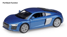 Load image into Gallery viewer, WELLY 1:36 Blue R8 V10 Hatchback Racing Sports Model Diecast Toy Metal Car BN