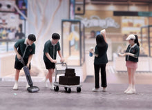 Load image into Gallery viewer, 1:64 Painted Figure Model Miniature Resin Sand Diorama Supermarket Staffs Set