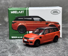 Load image into Gallery viewer, WHELART 1:64 2018 Orange Range Rover Sports SUV Model Diecast Metal Car New Collection